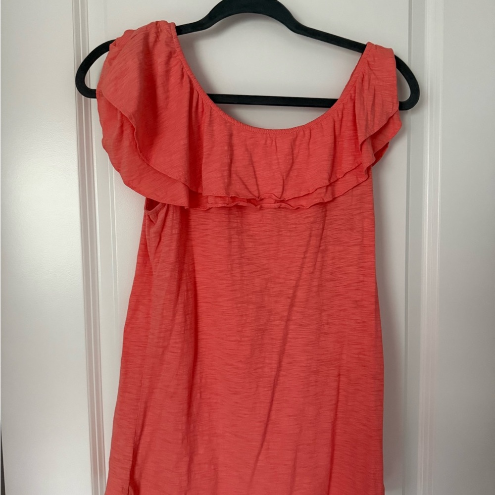 Lilly pullitzer Coral Ruffle Sleeve Women's Top size medium